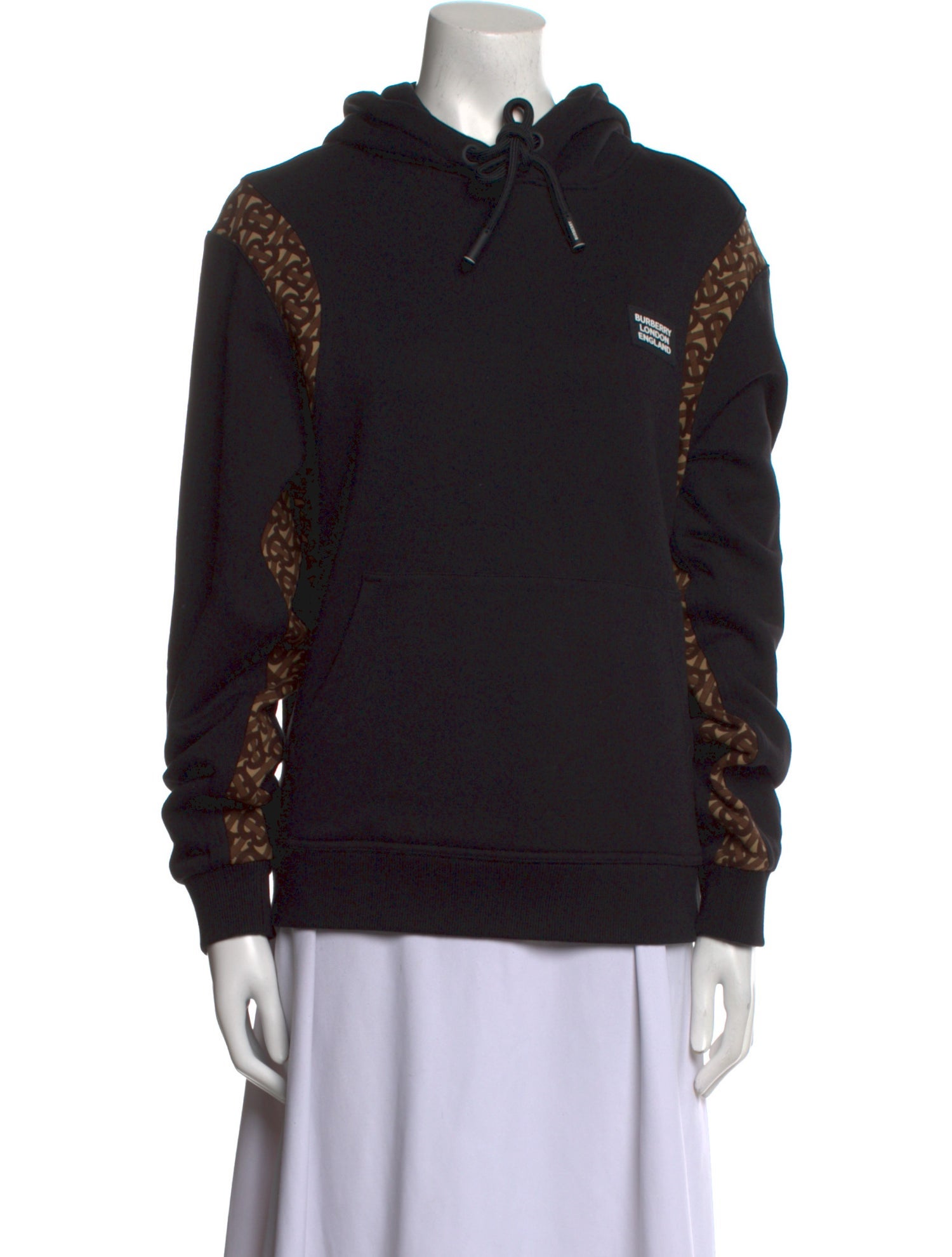 Burberry Mock Neck Long Sleeve Sweatshirt